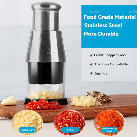 Pressed Garlic Chopper Stainless steel 304 Garlic Masher Minced Garlic Crusher
