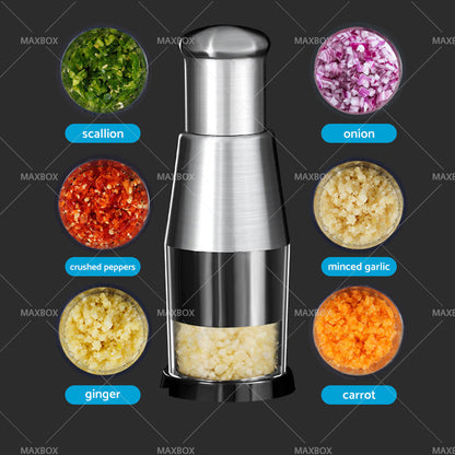 Pressed Garlic Chopper Stainless steel 304 Garlic Masher Minced Garlic Crusher